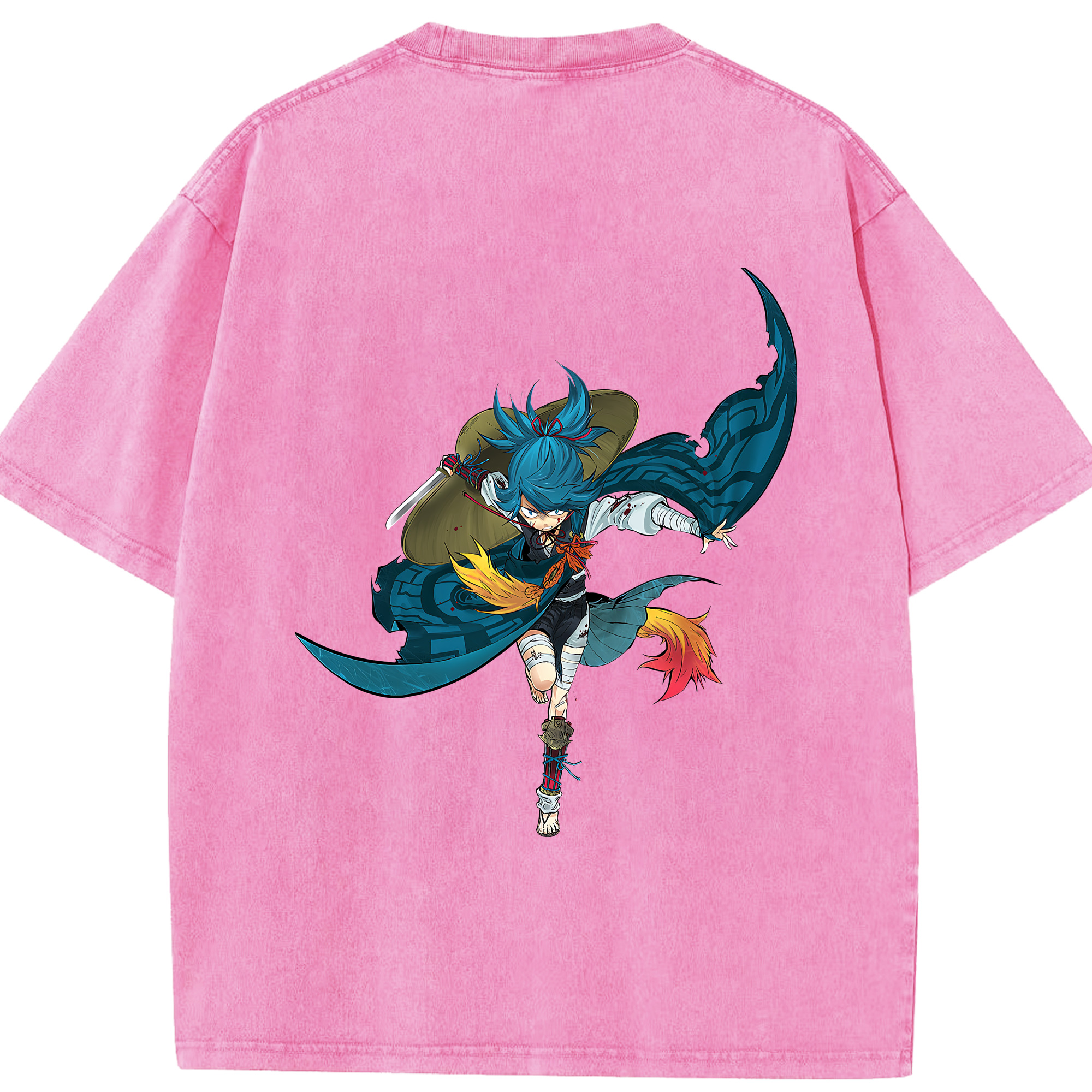 （画像用） 刀剣乱舞 Touken Ranbu 綿100% ヴィンテージ風 半袖Tシャツ（背面プリント）